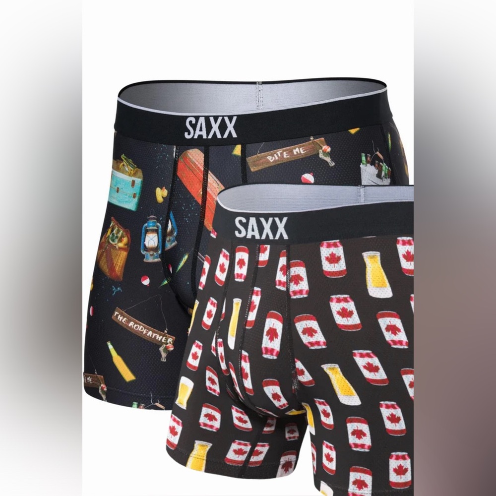 Pair of Saxx Volt Boxer Briefs with Breathable Mesh Size L